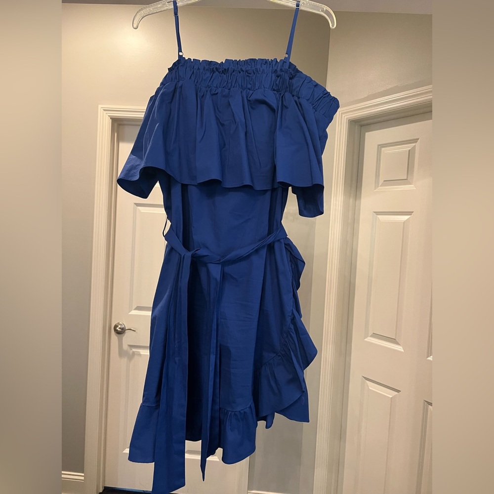 Blue Target Ruffle Dress Size